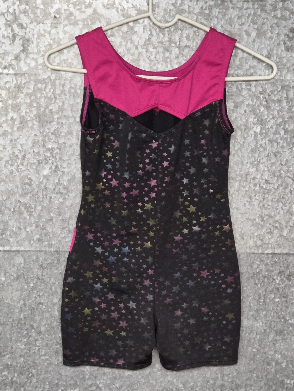 Moret Dance Leotard Black Pink Stars Girls Medium 8 - 2018